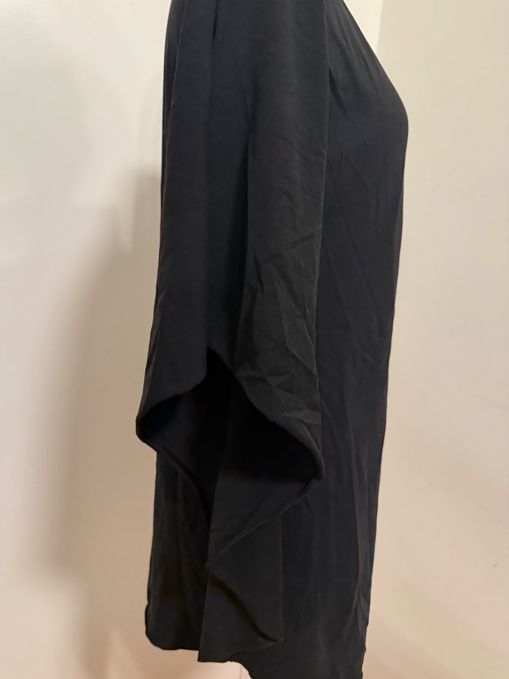 Vintage! Evil Twin Black Asymmetric Tshirt Dress w/ Safety Pin Details - Picture 3 of 5
